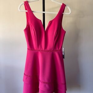 Coral Pink Cocktail Dress